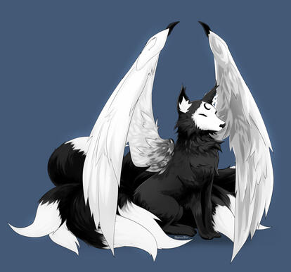 Animal Fullbody + Flat BG Example