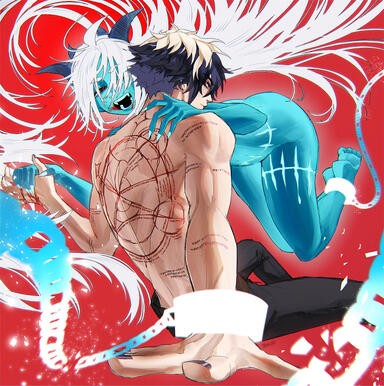 Fullbody + 1 Character + Flat BG Example